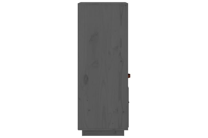 beBasic Högskåp grå 34x40x108,5 cm massiv furu - Grey - Förvaring - Skåp - Förvaringsskåp