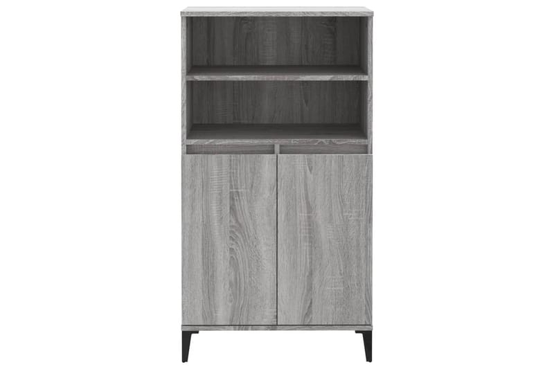 beBasic Högskåp grå sonoma 60x36x110 cm konstruerat trä - Grey - Förvaring - Skåp - Förvaringsskåp
