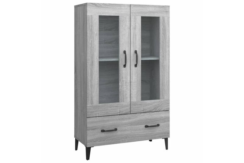 beBasic Högskåp grå sonoma 70x31x115 cm konstruerat trä - Grey - Förvaring - Skåp - Förvaringsskåp