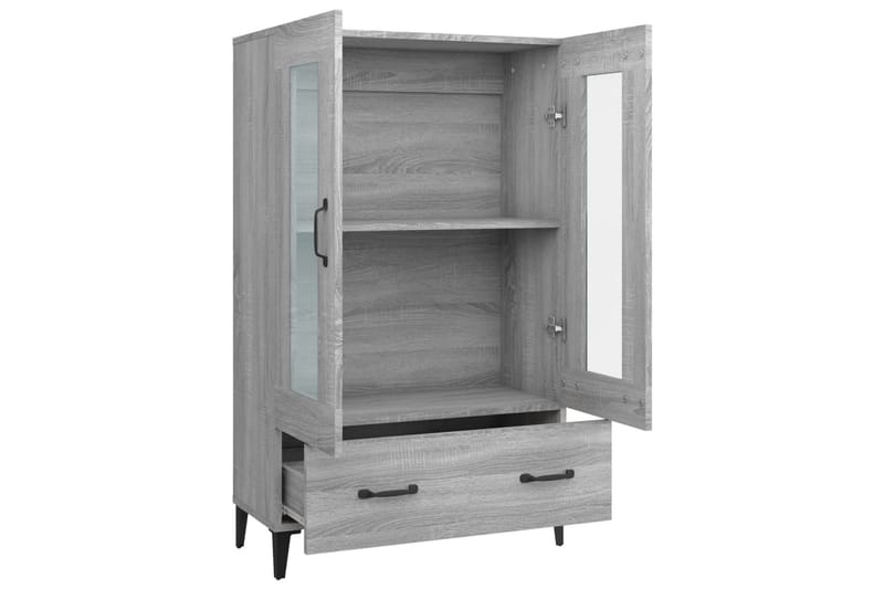 beBasic Högskåp grå sonoma 70x31x115 cm konstruerat trä - Grey - Förvaring - Skåp - Förvaringsskåp