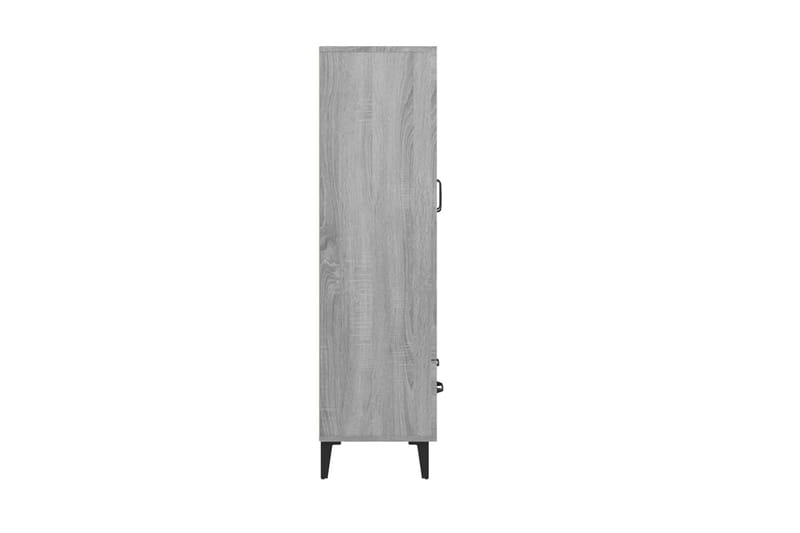 beBasic Högskåp grå sonoma 70x31x115 cm konstruerat trä - Grey - Förvaring - Skåp - Förvaringsskåp
