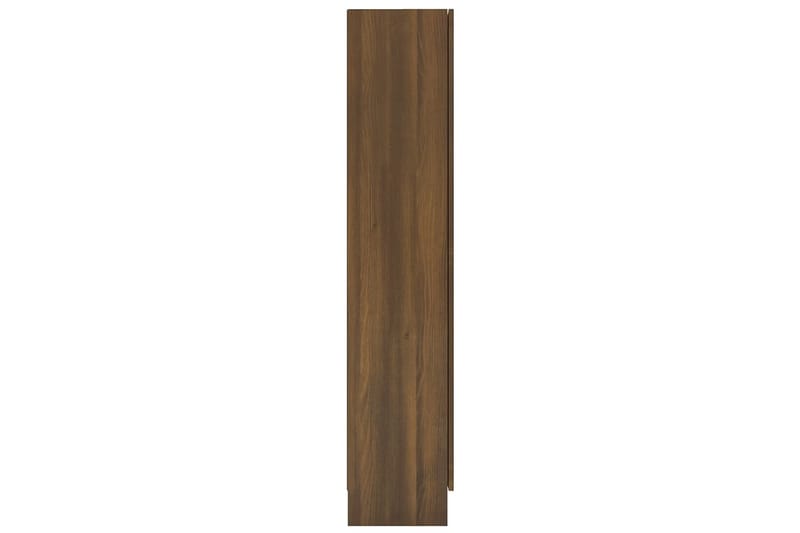 Vitrinskåp 30,5 cm djup 82,5 cm bred 150 cm hög Mörkt Trä - Brun - Förvaring - Skåp - Vitrinskåp