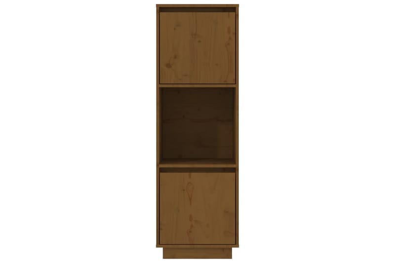Smalt Vitrinskåp 35 cm djup 38 cm bred 117 cm hög Trä - Brun - Förvaring - Skåp - Vitrinskåp