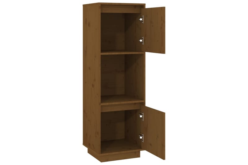 Smalt Vitrinskåp 35 cm djup 38 cm bred 117 cm hög Trä - Brun - Förvaring - Skåp - Vitrinskåp
