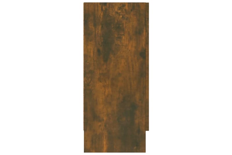 beBasic Vitrinskåp rökfärgad ek 120x30,5x70 cm konstruerat trä - Brown - Vitrinskåp
