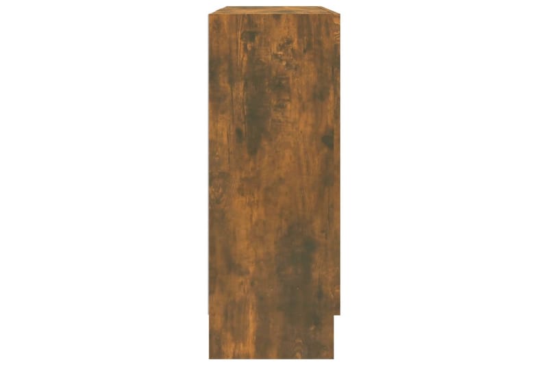 Lågt Vitrinskåp 30,5 cm djup 82,5 cm bred 80 cm hög Trä - Brun - Förvaring - Skåp - Vitrinskåp