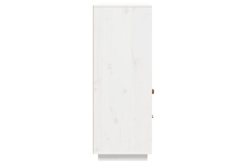 Vitrinskåp 40 cm djup 100 cm bred 108,5 cm hög Ljust Trä - Vit - Förvaring - Skåp - Vitrinskåp
