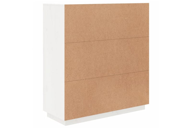 Vitrinskåp 40 cm djup 100 cm bred 108,5 cm hög Ljust Trä - Vit - Förvaring - Skåp - Vitrinskåp