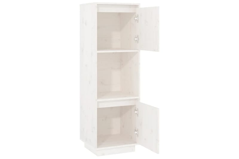 Smalt Vitrinskåp 35cm djup 38 cm bred 117 cm hög Ljust Trä - Vit - Förvaring - Skåp - Vitrinskåp