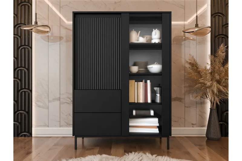 Bjurholm Vitrinskåp 104x146 cm - Grön - Förvaring - Skåp - Vitrinskåp