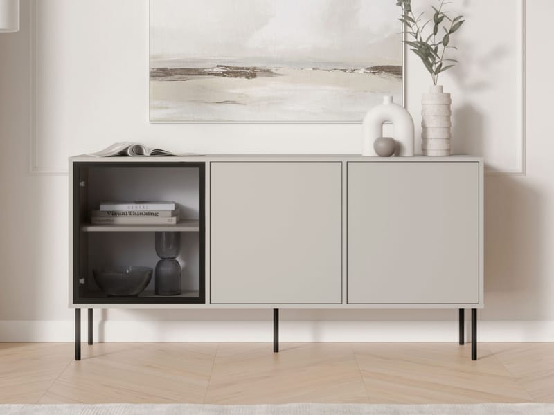 Claven Skänk 151 cm - beige - Förvaring - Skåp - Vitrinskåp