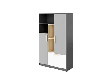Dekona Highboard - Mörkgrå/Ljusgrå/Vit/Beige - Förvaring - Skåp - Förvaringsskåp