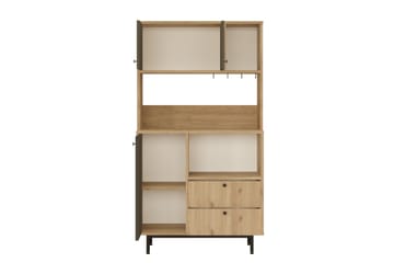 Donae Highboard - Ek/Antracit - Förvaring - Skåp - Förvaringsskåp