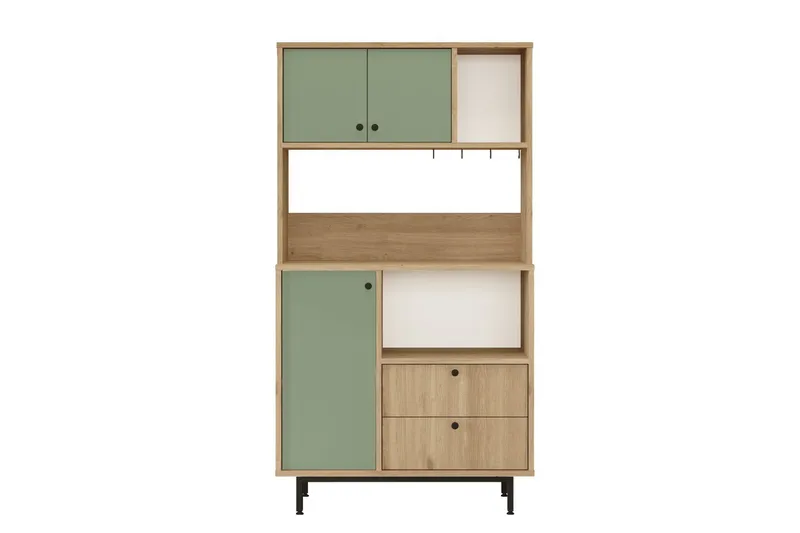 Donae Highboard, Ek/Grön