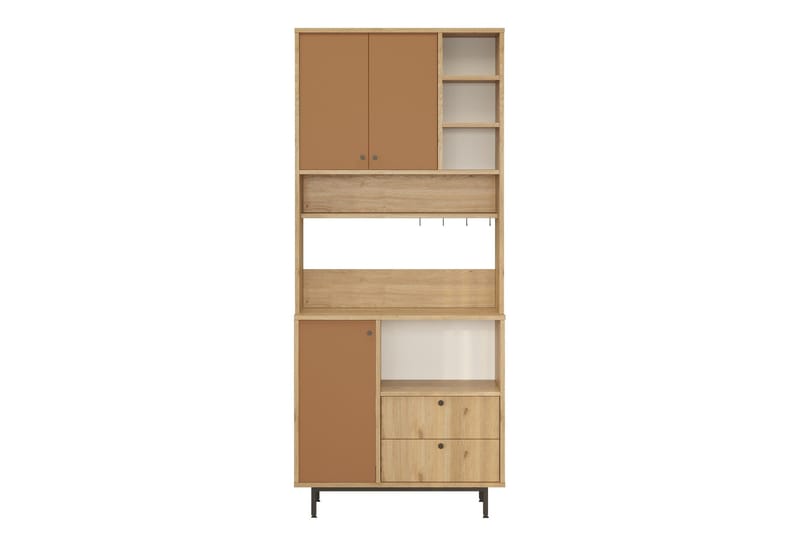 Donae Highboard, Ek/Röd
