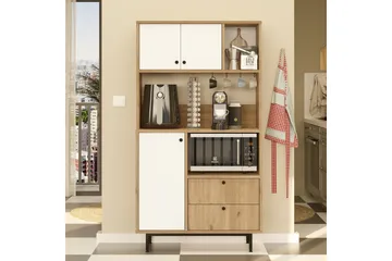 Donae Highboard - Ek/Vit - Förvaring - Skåp - Förvaringsskåp