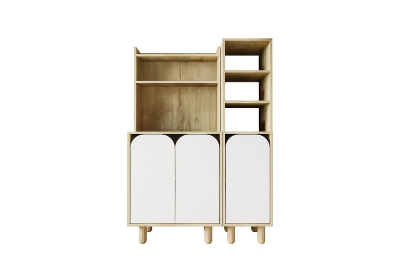 Estra Highboard - Beige/Vit - Förvaring - Skåp - Förvaringsskåp