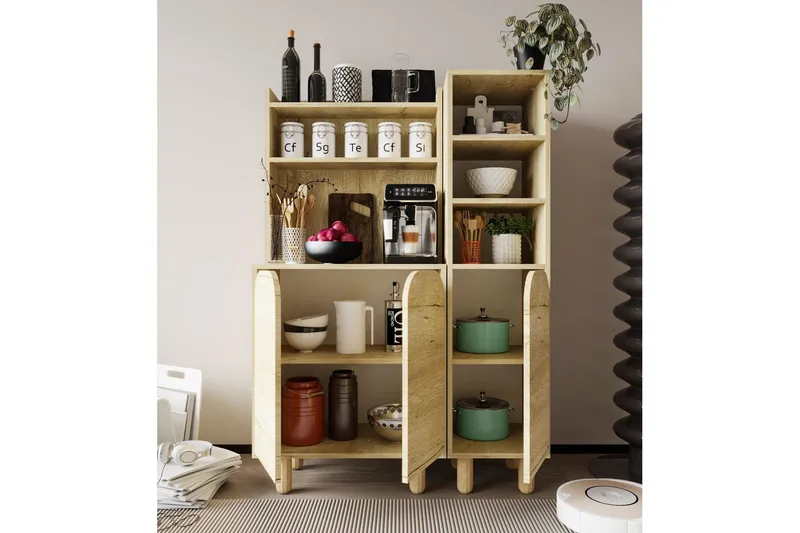 Estra Highboard - Brun - Förvaring - Skåp - Förvaringsskåp