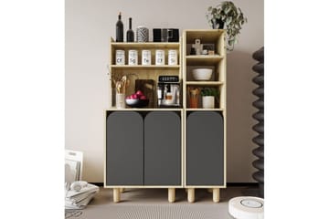 Estra Highboard - Brun/Antracit - Förvaring - Skåp - Förvaringsskåp
