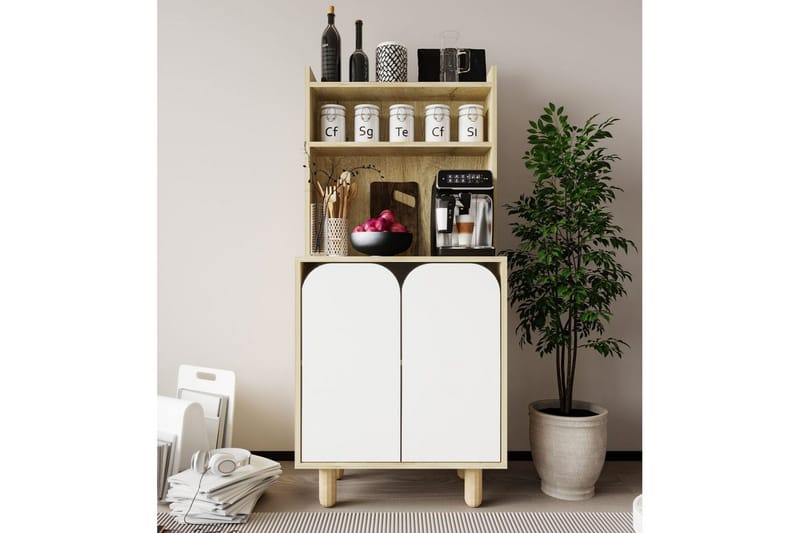 Estra Highboard - Brun/Vit - Förvaring - Skåp - Förvaringsskåp