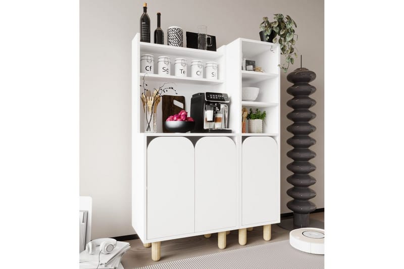 Estra Highboard - Vit - Förvaring - Skåp - Förvaringsskåp