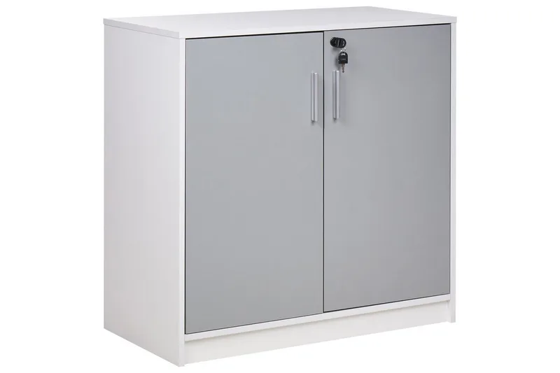 Förvaringsenhet Zehna Grå, vit, 80x40x80 cm, Grå, vit, 80x40x80 cm