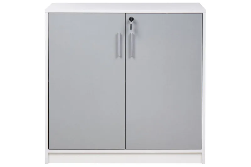 Förvaringsenhet Zehna Grå, vit, 80x40x80 cm - Grå, vit, 80x40x80 cm - Förvaring - Skåp - Förvaringsskåp
