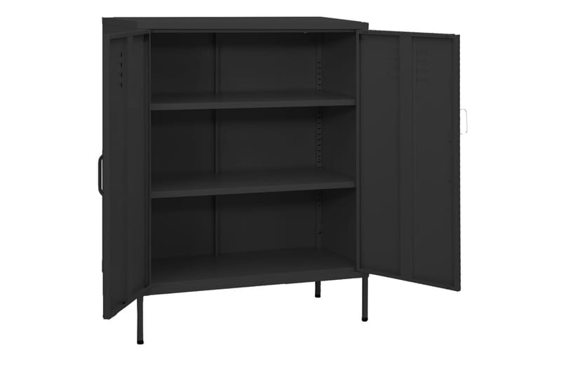 Förvaringsskåp antracit 80x35x101,5 cm stål - Antracit - Förvaring - Skåp - Förvaringsskåp