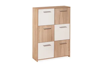 Aragon Skåp 77 cm Hög - Vit/Ljus Ek - Förvaring - Skåp - Förvaringsskåp