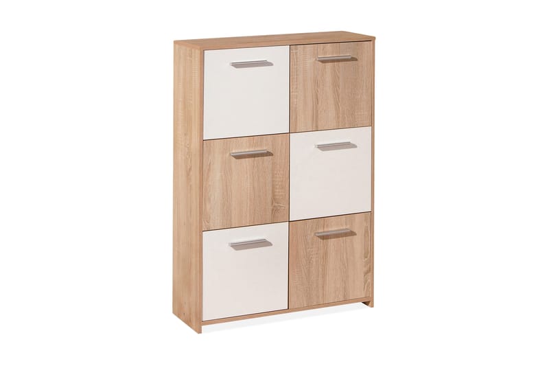 Aragon Skåp 77 cm Hög, Vit/Ljus Ek