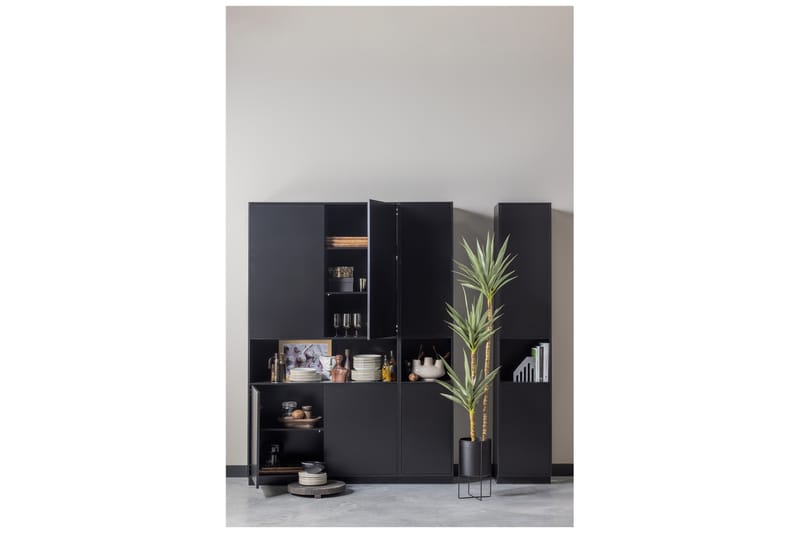 Arteksio Highboard 110 cm - Svart - Förvaringsskåp