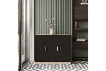 Barrock Highboard 38x89 cm - Natur/Svart - Förvaring - Skåp - Förvaringsskåp