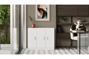 Barrock Highboard 38x89 cm - Vit - Förvaring - Skåp - Förvaringsskåp