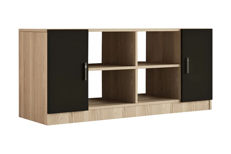 Barrock Highboard 46x140 cm - Natur/Svart - Förvaring - Skåp - Förvaringsskåp