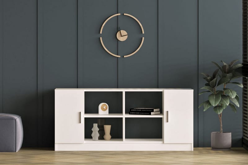 Barrock Highboard 46x140 cm - Vit - Förvaring - Skåp - Förvaringsskåp