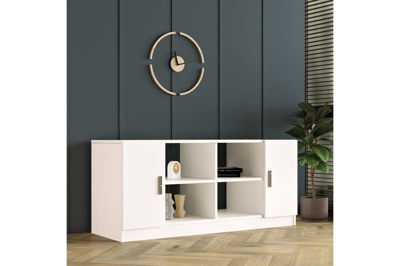 Barrock Highboard 46x140 cm - Vit - Förvaring - Skåp - Förvaringsskåp