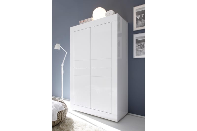 Basic Highboard 102 cm - Vit - Förvaring - Skåp - Förvaringsskåp