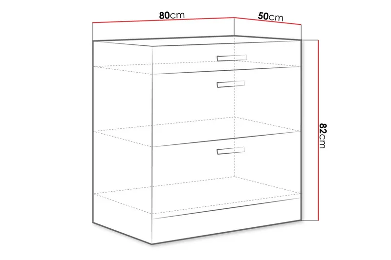 Bianco Skåp med dörrar 80x52x82 cm - Grå/Vit Högglans - Hus & renovering - Kök & bad - Kök & tvättstuga