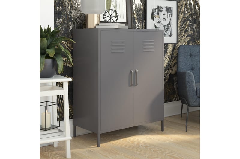 Bradford Highboard Grå - Dorel Home - Förvaring - Skåp - Förvaringsskåp