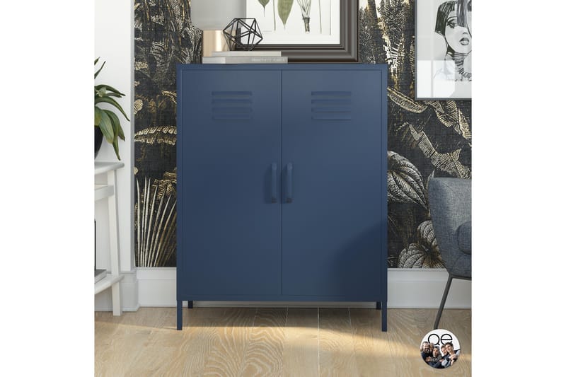 Bradford Highboard Mörkblå - Dorel Home - Förvaring - Skåp - Förvaringsskåp