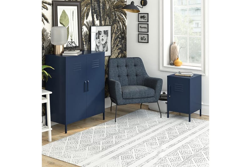 Bradford Highboard Mörkblå - Dorel Home - Förvaring - Skåp - Förvaringsskåp