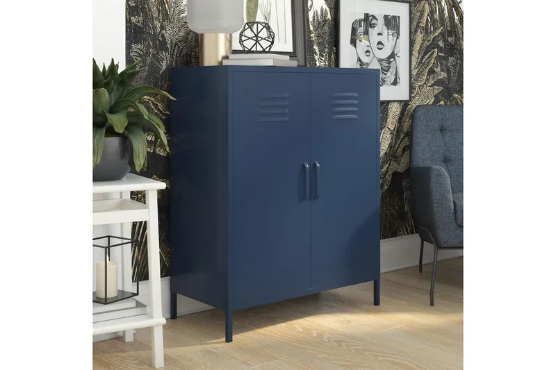 Bradford Highboard Mörkblå - Dorel Home - Förvaring - Skåp - Förvaringsskåp