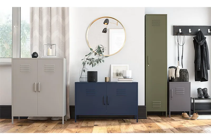 Bradford Highboard Mörkblå - Dorel Home - Förvaring - Skåp - Förvaringsskåp