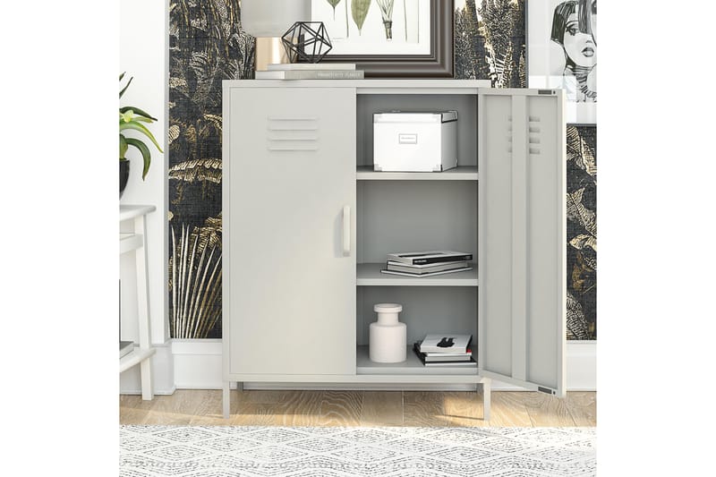Bradford Highboard Vit - Dorel Home - Förvaring - Skåp - Förvaringsskåp