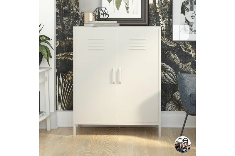 Bradford Highboard Vit - Dorel Home - Förvaring - Skåp - Förvaringsskåp