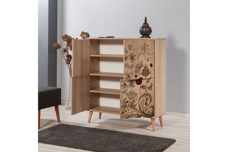 Brokind Förvaringsskåp 111 cm - Brun - Förvaring - Skåp - Förvaringsskåp