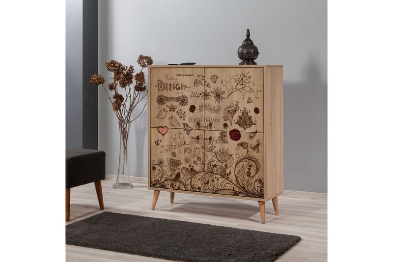 Brokind Förvaringsskåp 111 cm - Brun - Förvaring - Skåp - Förvaringsskåp