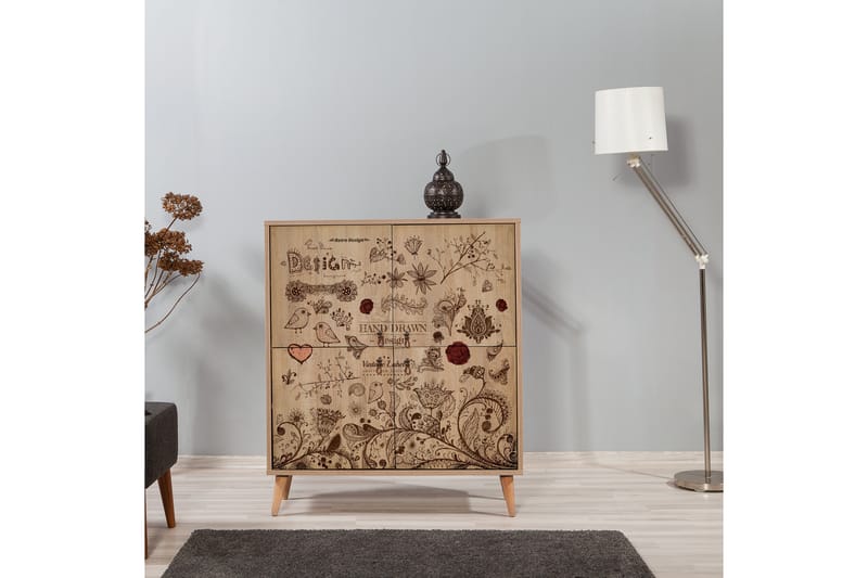 Brokind Förvaringsskåp 111 cm - Brun - Förvaring - Skåp - Förvaringsskåp