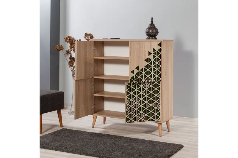 Brokind Förvaringsskåp 111 cm - Brun - Förvaring - Skåp - Förvaringsskåp