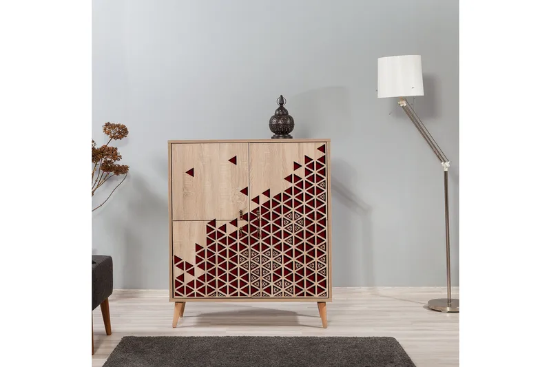 Brokind Förvaringsskåp 111 cm - Brun/Ek - Förvaring - Skåp - Förvaringsskåp